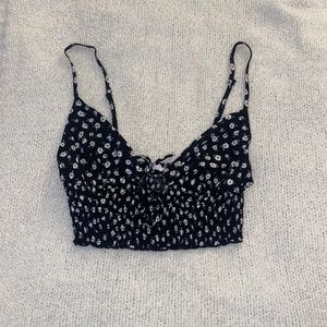 Garage Floral Cropped Cami
